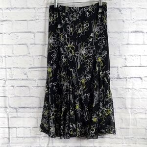 🔵BOGO FREE🔵 JKLA California Skirt Floral Full Flowy Sz L